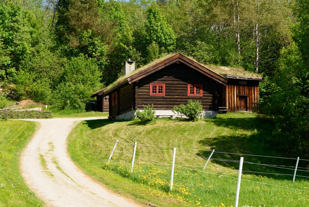 En hytte i skogen